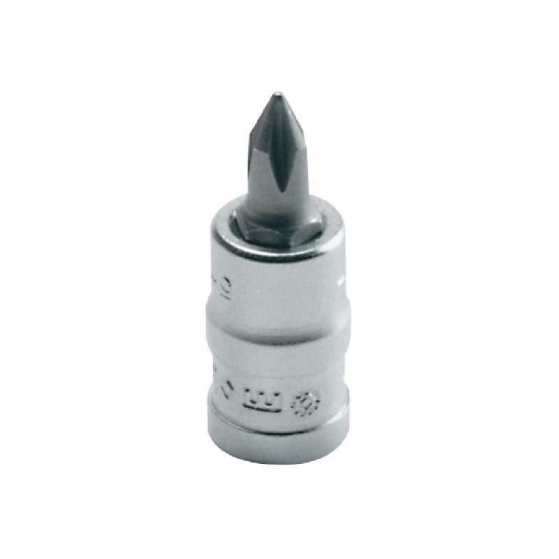 Douille tournevis - Type Philips 1/4'' - Acier Chrome Vanadium et embout Silicium S2 – Manipulation facilitée – MOB