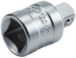 Réducteur carré 1/2" à 3/8" – Diamètre 24 mm - Longueur 25 mm – Acier Chrome Vanadium – Lock Pin – MOB