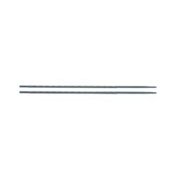 Jeu de 2 limes rondes de tronçonneuse – Limes nues – Taille simple mi-douce type 2 – Acier au carbone – MOB