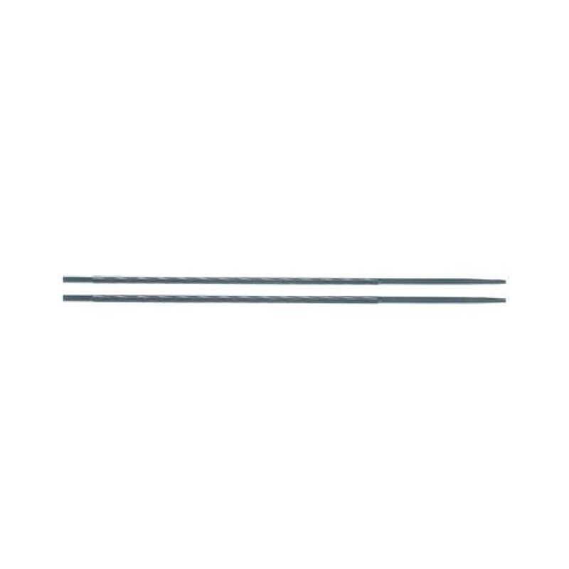 Jeu de 2 limes rondes de tronçonneuse – Limes nues – Taille simple mi-douce type 2 – Acier au carbone – MOB