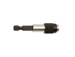 Porte-embout magnétique 1/4" – Longueur 60 mm – Aimant permanent puissant – Bague inox – MOB
