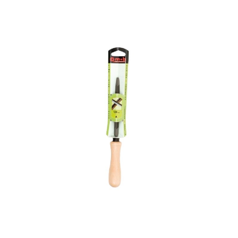 Tiers-point angles vifs – Lime triangulaire – Acier Allié au Chrome pour un meilleur mordant – Manche bois PEFC – MOB