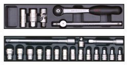 Lot de 2 modules - Longueur 45 cm- Qualité Professionnelle - pour boîtes à outils - MOB