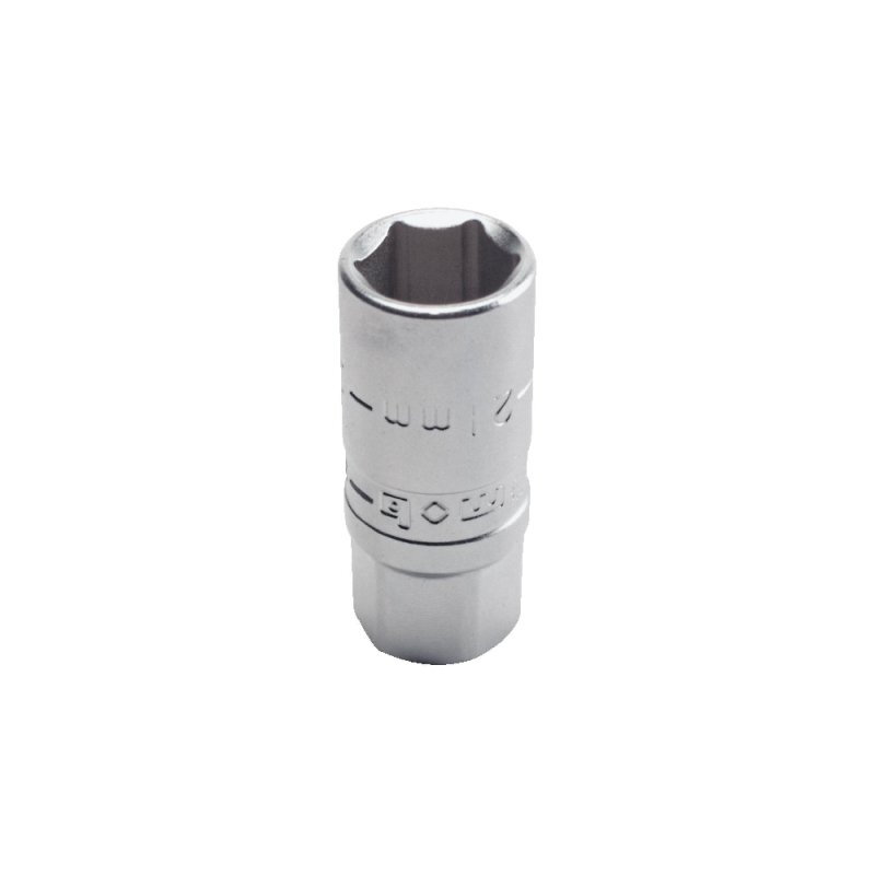 Douille à bougies 6 pans 1/2" 16 mm – Acier Chrome Vanadium – Longueur 67 mm – Sur carte – MOB