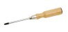 Tournevis manche bois pour vis Pozidriv® – Lame traversante – Écrou 6 pans – Pointe phosphatée – MOB