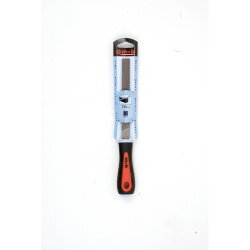 Lime plate à main bâtarde – Manche bi-matière – Acier allié au chrome – Dureté 65 ± 2 HRC – MOB