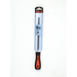 Lime carrée bâtarde – Manche bi-matière – Acier allié au chrome – Dureté 65 ± 2 HRC – 150 à 200 mm – MOB