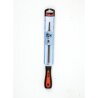 Lime carrée bâtarde – Manche bi-matière – Acier allié au chrome – Dureté 65 ± 2 HRC – 150 à 200 mm – MOB