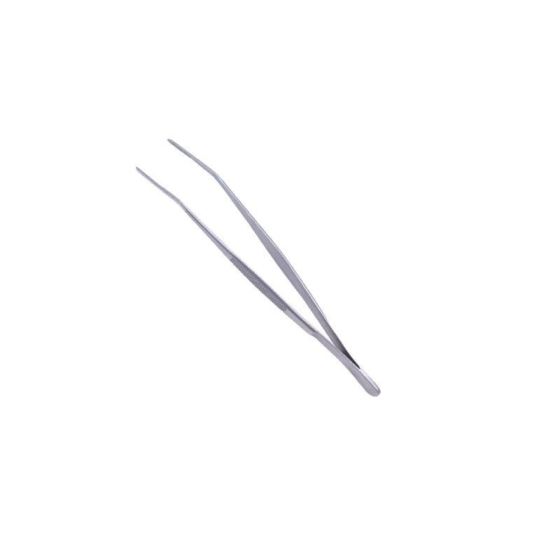 Brucelle pointue coudée – Acier inoxydable – Forme coudée – 155 mm – MOB