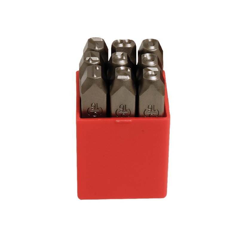 Chiffres à frapper – Acier extra-dur 58 à 60 HRC – Haute teneur en carbone – Nickelés – Boîte plastique – MOB