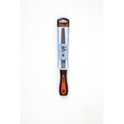 Lime demi-ronde mi-douce – 150 à 250 mm – Acier allié au chrome – Dureté 65 ± 2 HRC – Manche bi-matière – MOB