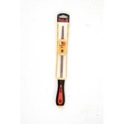 Râpe ronde grosse piqûre – Longueur 250 mm – Acier 0,45 % carbone – Dureté 53 HRC – Manche bi-matière – MOB