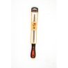 Râpe ronde grosse piqûre – Longueur 250 mm – Acier 0,45 % carbone – Dureté 53 HRC – Manche bi-matière – MOB