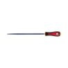 Râpe ronde moyenne piqûre – 150 à 200 mm – Acier 0,45 % carbone – Dureté 53 HRC – Manche bi-matière – MOB