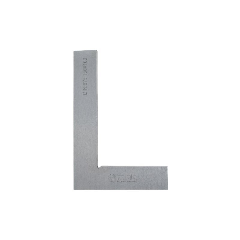 Équerre simple de mécanicien – Classe II – Précision 1/25e – Acier fraisé rectifié – 100 à 300 mm – MOB