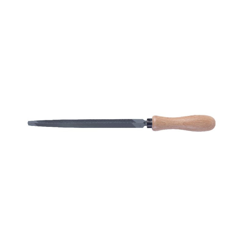 Râpe tiers-point angles ronds mi-douce – 150 à 200 mm – Acier allié au chrome – Dureté 65 ± 2 HRC – Manche bois PEFC – MOB