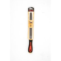 Râpe demi-ronde grosse piqûre – 200 à 250 mm – Acier 0,45 % carbone – Dureté 53 HRC – Manche bi-matière – MOB