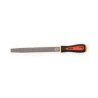 Râpe demi-ronde moyenne piqûre – 150 à 250 mm – Acier 0,45 % carbone – Dureté 53 HRC – Manche bi-matière – MOB