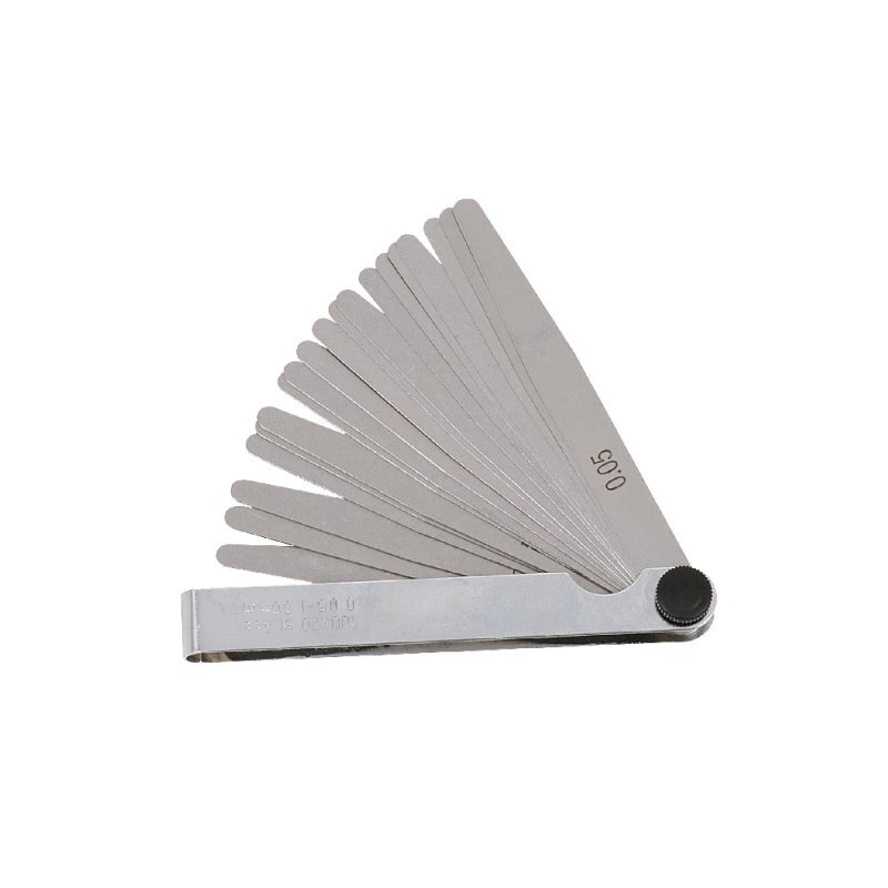 Jauges d'épaisseur métriques – Jeu de 20 lames – 0,05 à 1 mm – Lames pointues – 100 mm – MOB