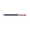Râpe demi-ronde grosse piqûre – 200 à 250 mm – Acier 0,45 % carbone – Dureté 53 HRC – Manche bois PEFC – MOB