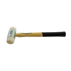 Maillet nylon – Dureté 68D – Montage en force – Manche frêne PEFC – Absorption des vibrations – MOB