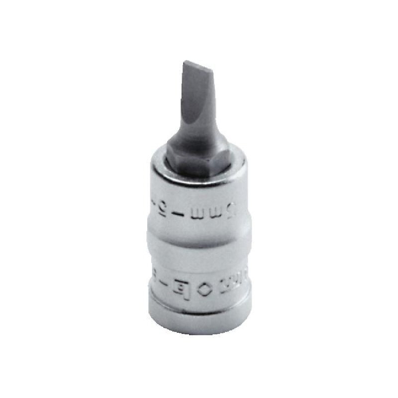 Douille tournevis à fente 1/2" – Longueur 55 mm – Embout acier Silicium S2 – Douille Chrome Vanadium – MOB