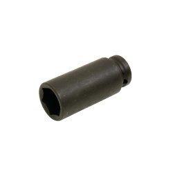 Douille à chocs longue 6 pans 1/2" – Longueur 80 mm – Acier haute résistance – MOB