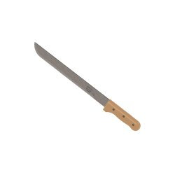 Machette droite – Lame en acier carbone C75S – Dureté 49-52 HRC – Manche bois riveté – MOB