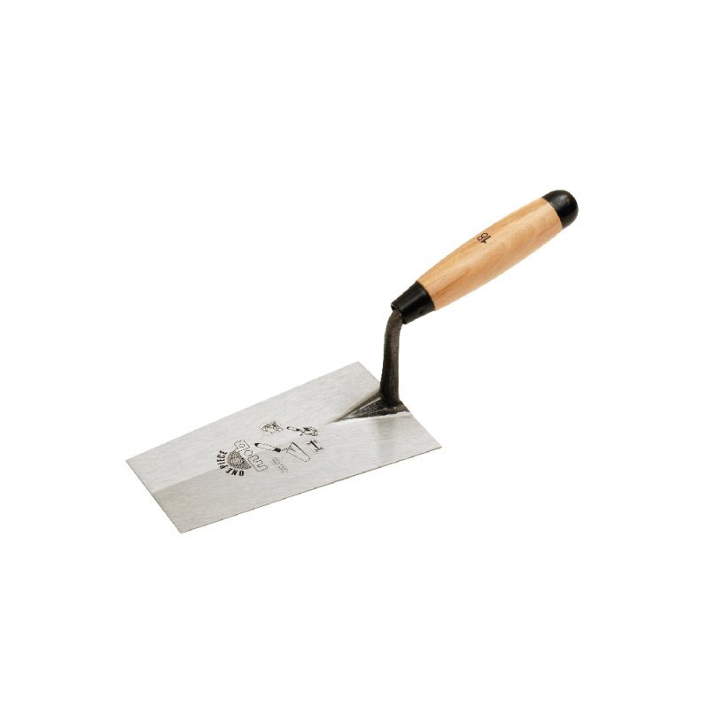 Truelle carrée forgée monobloc – Lame en acier Chrome Vanadium trempé – Double virole – MOB