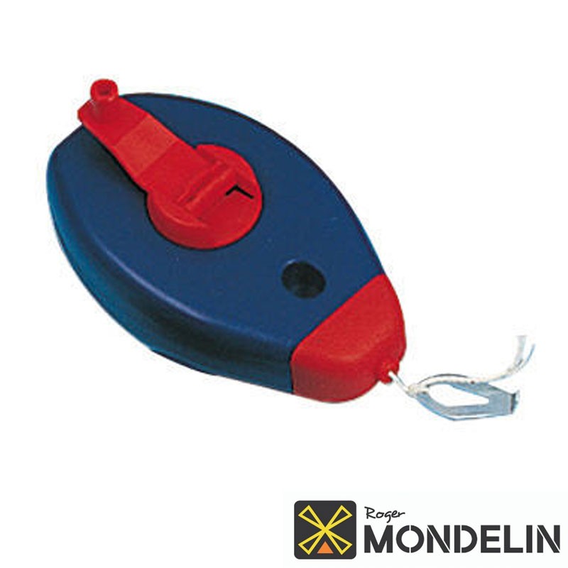 Cordeau-traceur boîtier Mondelin bleu/rouge
