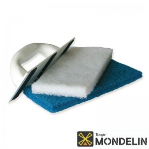 Platoir à nettoyer Monobloc + 2 tampons Mondelin