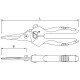 Cisaille universelle droite bi-matière MOB 210 mm